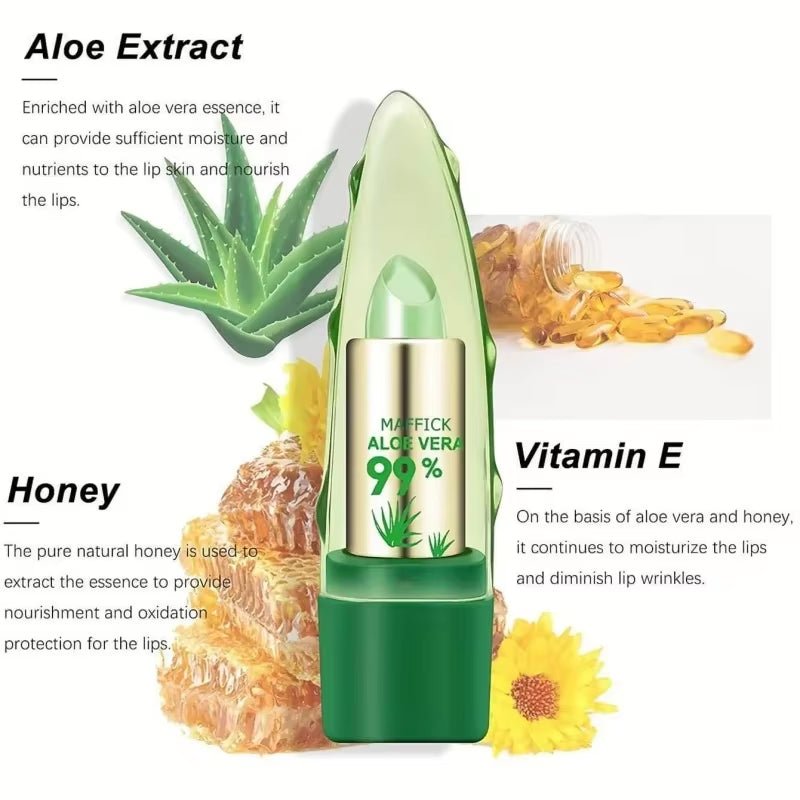 Aloe Vera Color - Changing Lipstick - Bare Radiance Skin and Beauty