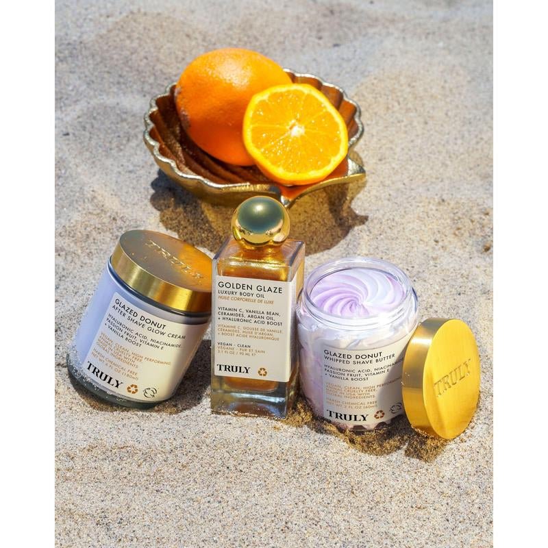 Golden Glaze Body Oil & Shaving Goodies Bundle - Bare Radiance Skin and Beauty