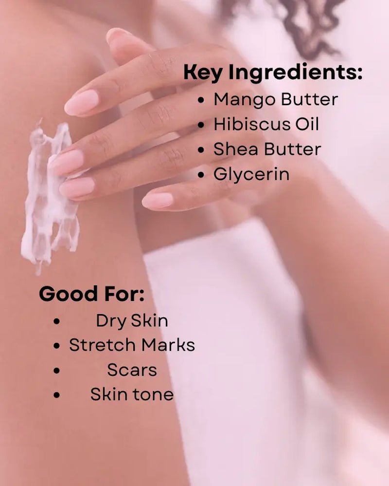 Hibiscus Oil Hydrating Body Cream for Intense Moisture - Bare Radiance Skin and Beauty