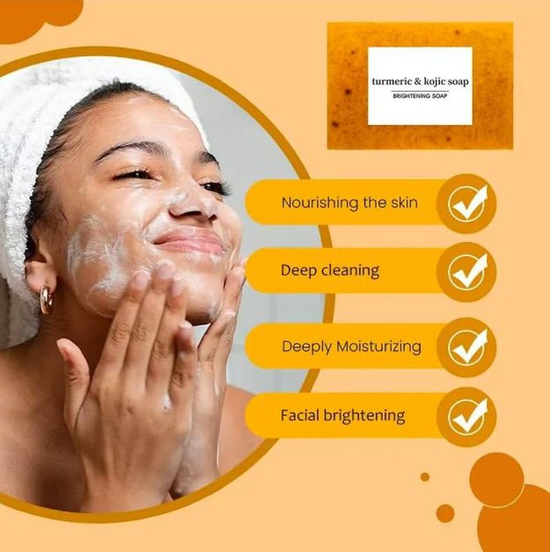 Lemon Turmeric Soap Bar - Bare Radiance Skin and Beauty