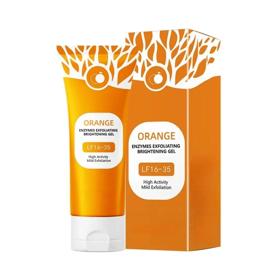 Orange Facial Exfoliating Gel – Deep Moisturizing & Gentle Pore Cleansing Scrub - Bare Radiance Skin and Beauty