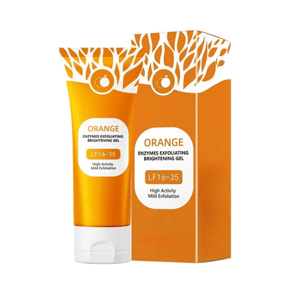 Orange Facial Exfoliating Gel – Deep Moisturizing & Gentle Pore Cleansing Scrub - Bare Radiance Skin and Beauty