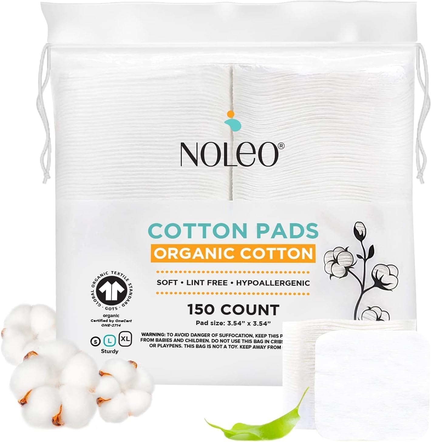 Organic Cotton Rounds & Pads - Bare Radiance Skin and Beauty