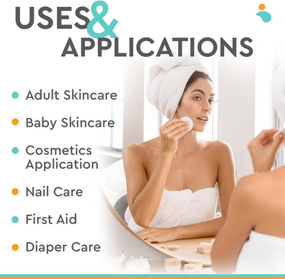 Organic Cotton Rounds & Pads - Bare Radiance Skin and Beauty