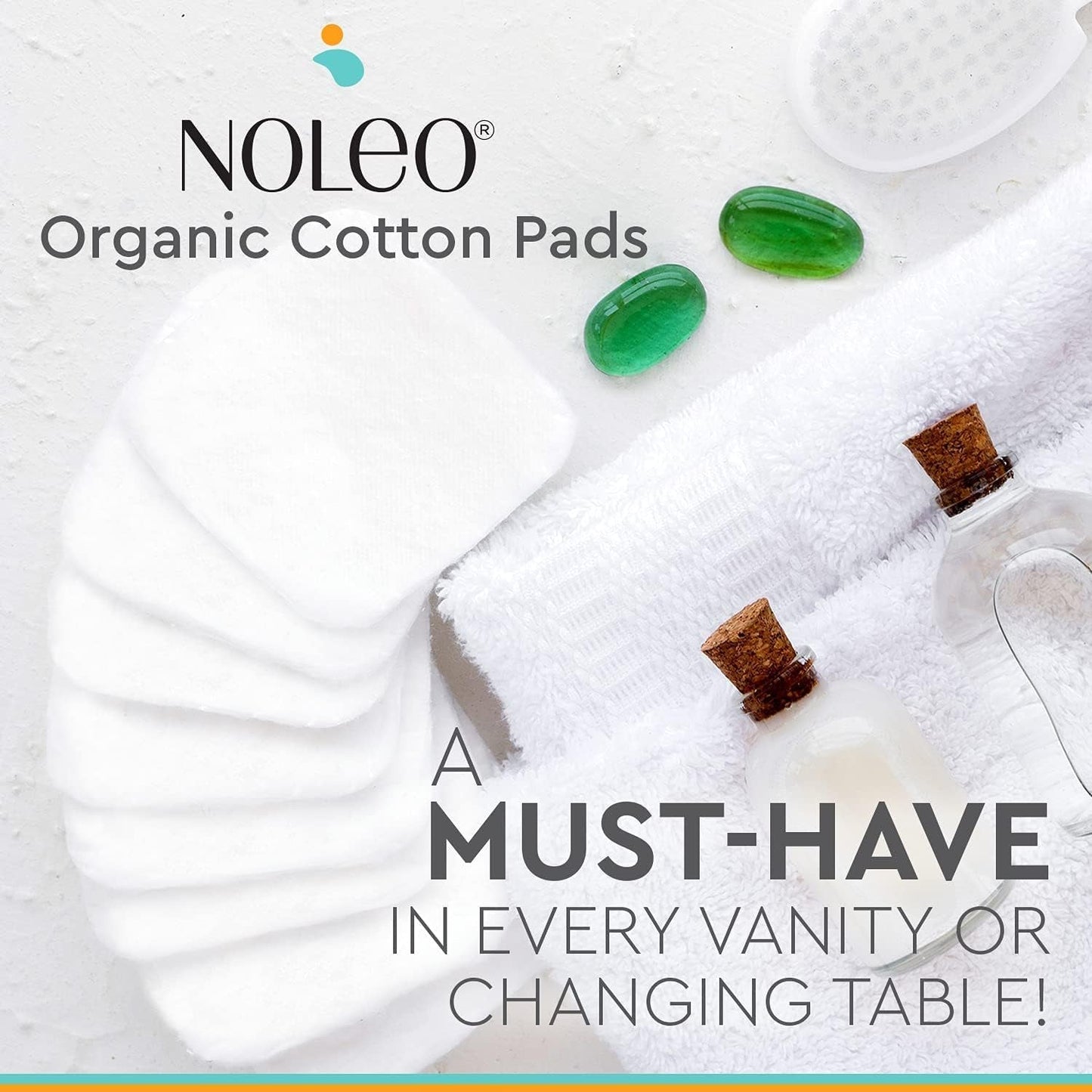 Organic Cotton Rounds & Pads - Bare Radiance Skin and Beauty