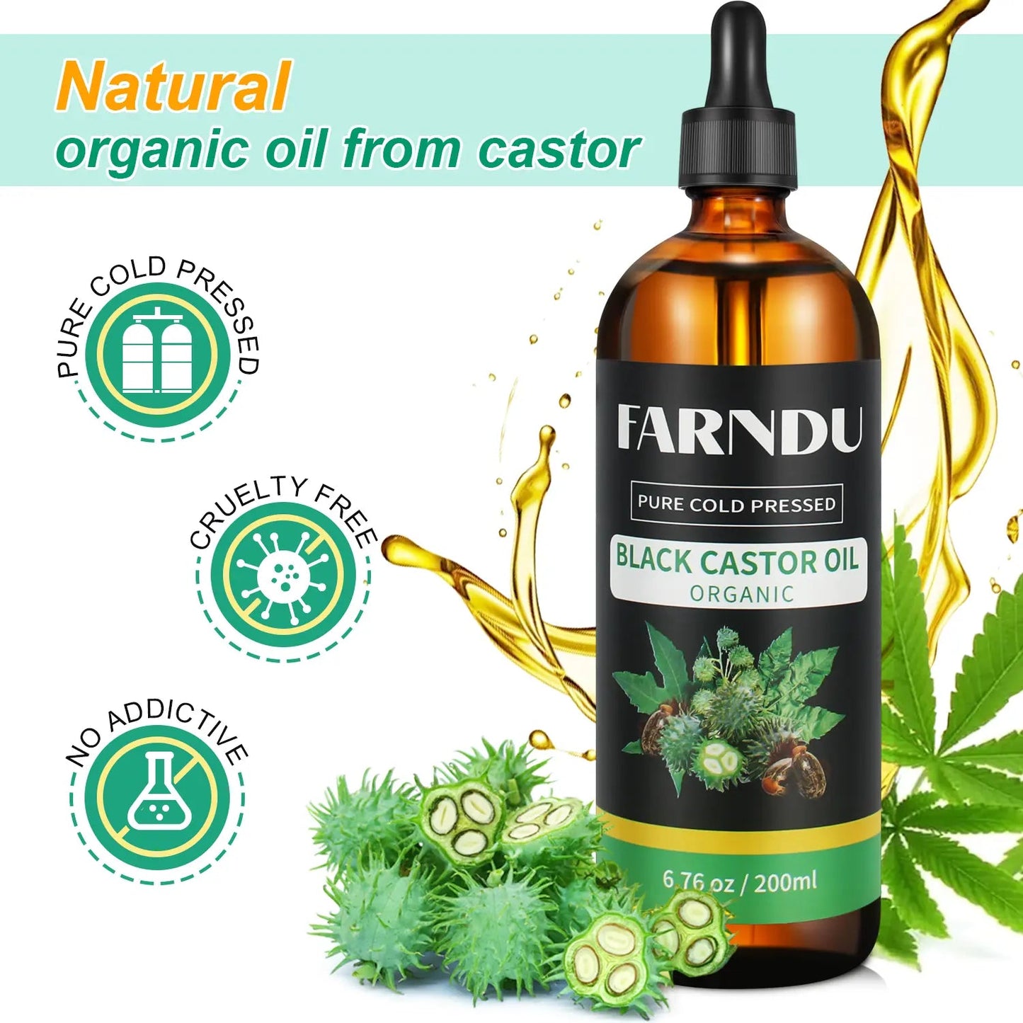Thick Black Castor Oil - Bare Radiance Skin and Beauty
